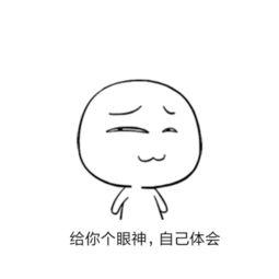 暴走漫画给你一个眼神自己体会的表情