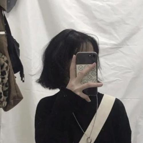 云梓短发原宿干净女孩丨听云与女生头像我要个性网
