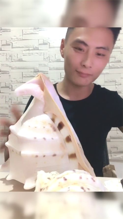 这大螺长得就像一顶帽子,里面的螺肉出来的一瞬间,感觉被欺骗了
