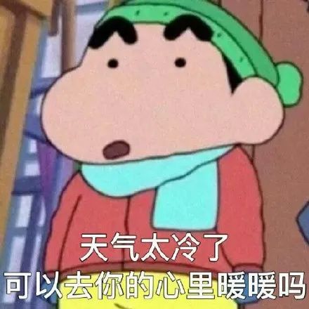 表情包冷天儿也太冷了我应该呆在家里