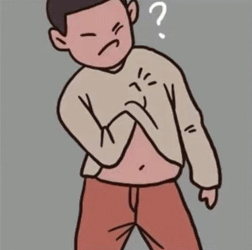 一组挠屁股表情包和动图