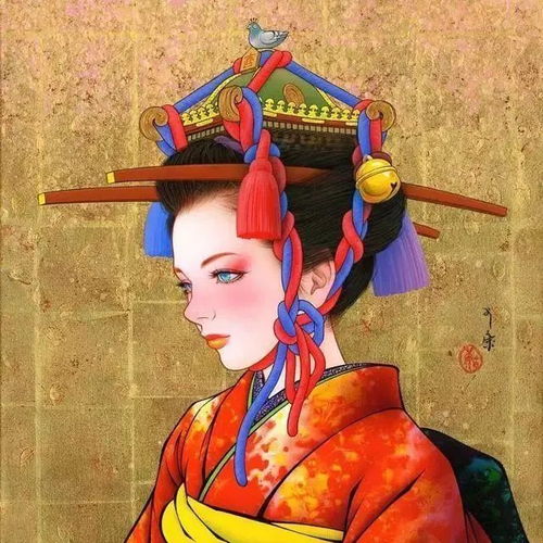 美图汇田村吉康诗意插画日本浮世绘相融现代漫画