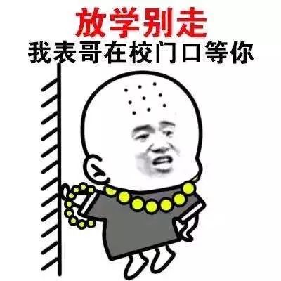 别再追我了表情包放学别走