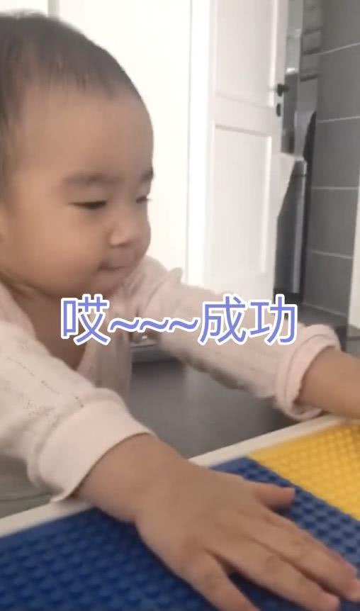 谢楠晒二胎日常,弟弟生气变表情包太像吴所谓,成全家的快乐源泉