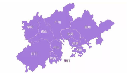 粤港澳大湾区地形图