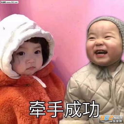 牵手成功表情包图片
