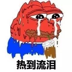 太热表情包高温