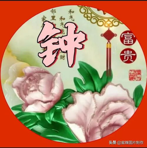 20款姓氏微信头像,富贵平安,吉祥安康