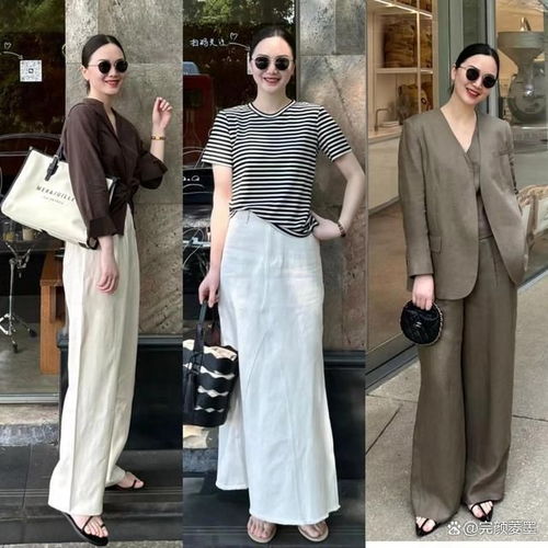3040岁女生早秋穿搭示范,时髦不装嫩,演