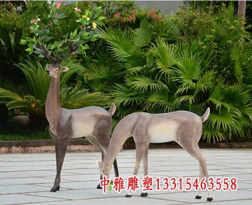 玻璃钢仿真小鹿雕塑德阳树脂鹿雕塑制作厂家
