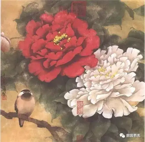 花开富贵工笔牡丹临习范本选页欣赏