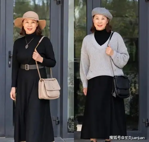 即使不再年轻,也很美50多岁的中年女人这么穿,简约又高级