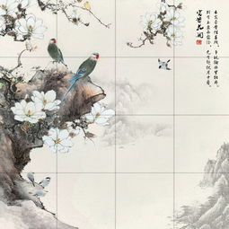 花开富贵玉兰电视背景墙图片设计素材高清psd模板下载100.74mb中式电视背景墙大全