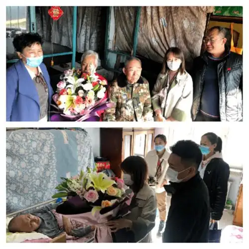 前进区卫健局慰问百岁老人
