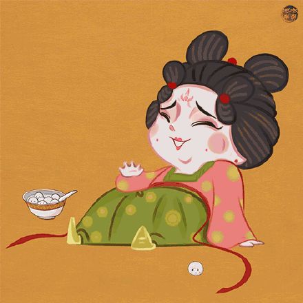 上元节到唐墩儿表情包给你送祝福