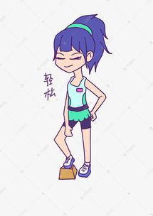 网球运动女孩轻松表情包素材图片免费下载千库网