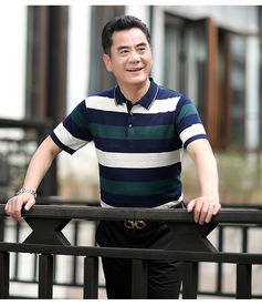 夏4060岁中年人夏天衣服中老年男装夏季上衣冰丝短袖t恤男牌服