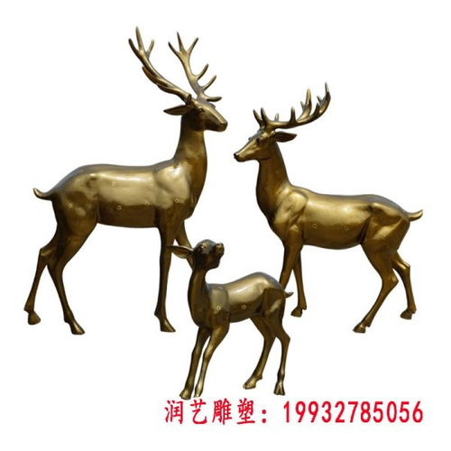 铜雕小鹿动物雕塑六盘水铜雕小鹿雕塑厂家