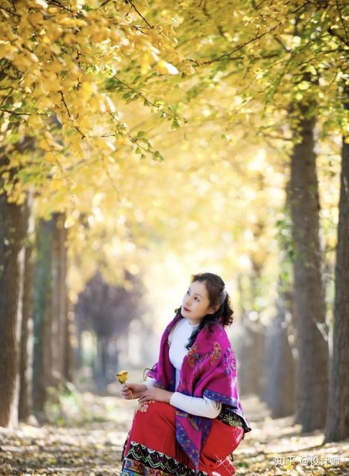 中老年人如何拍银杏人像以图介绍7个姿势,拍照自然也唯美好看