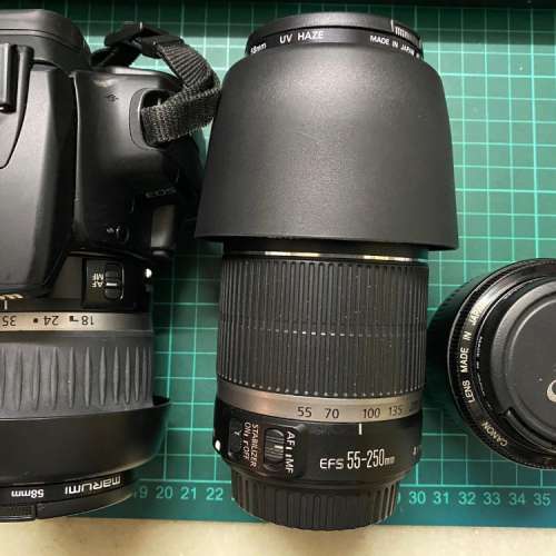 canoneos400dkit1855,50mm1.8ii,55250mm穷人三宝