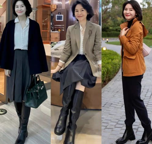 60岁时髦女人早就不穿小白鞋了,秋季试试这四款,优雅时尚显气质