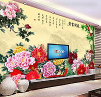 五十岁最佳微信头像花开富贵背景头像