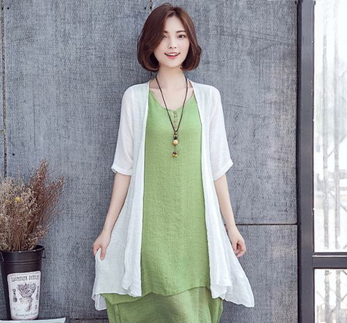 沐沐服饰不是文艺女也可以穿的棉麻风棉麻风时尚搭配