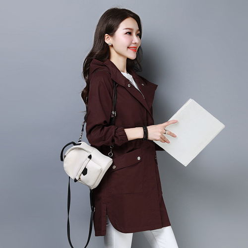风衣女中长款2020新款30岁40中年妈妈装春装休闲纯棉穿搭春秋外套