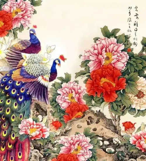 国色天香,花开富贵国画牡丹180幅,美醉了