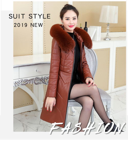 洋湖轩榭2019冬季名媛气质欧美女装纯色狐狸毛领皮羽绒服中老女装a