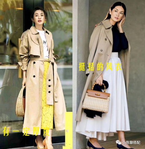 看完50岁女人春季风衣长裙穿搭,才懂得,什么是真正的优雅