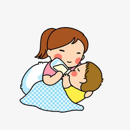 手绘喂奶的母亲插画图片素材其他格式下载动漫人物大全