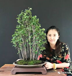 一位将现代气质与传统美学糅合为盆景的女子