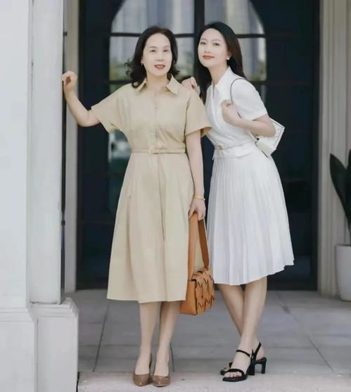 四五十岁女人穿裙子时,尽量少穿紧身和花哨款,身材发福也优雅