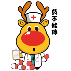 小鹿哈顿卡通动漫吉祥物表情包设计