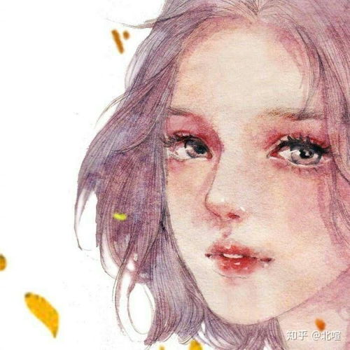 头像中年女绘画有光