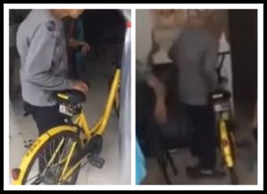 老人强占共享单车称停他家门口就是他的网友无力吐槽组图