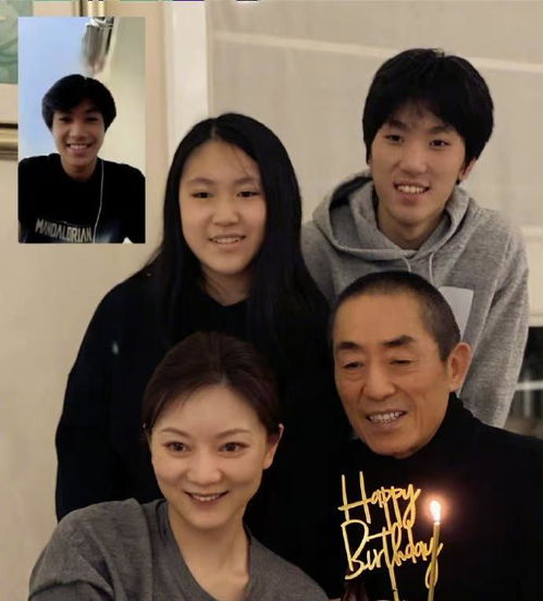 张艺谋过71岁生日妻子晒出一家5口照片,夫妻差31岁像两代人