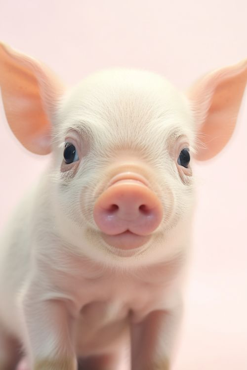 可爱的哺乳动物小猪仔家禽动物摄影图摄影