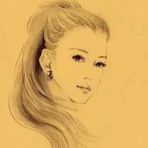 三十岁女人素描头像素描头像