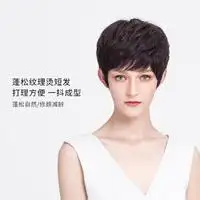 瑞贝卡假发用品rebecca瑞贝卡假发女短卷发斜刘海逼真自然时尚蓬松遮白发中老年妈妈头套多少钱