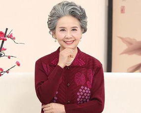 中老年人针织毛衣开衫春秋老人上衣60岁外套女装70岁80奶奶装上衣