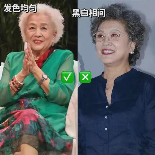 漂亮白发老人头像图片