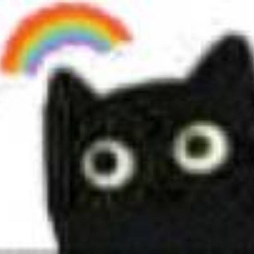 黑猫疑问表情包