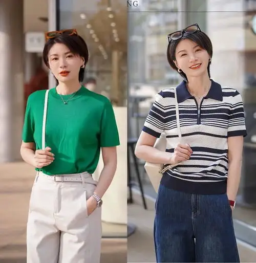 这位大姐好会穿日常打扮减龄时尚,一点也不像450的女人