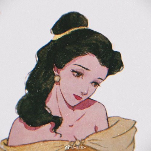 发现一个神仙插画师,迪士尼公主系列,头像不用愁