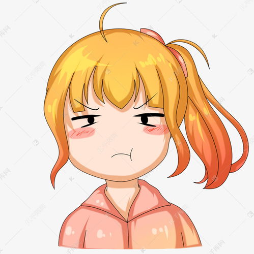 生气的小女孩表情素材图片免费下载千库网