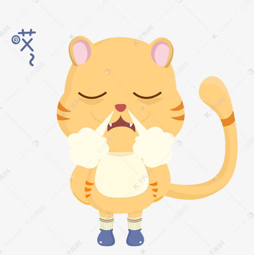 表情叹气可爱小猫咪插画素材图片免费下载千库网