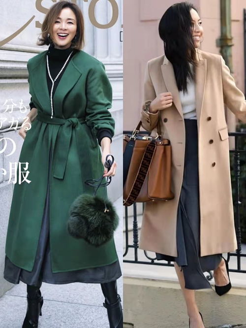50岁女人冬季少穿羽绒服,长风衣长大衣这样穿,会更优雅气质