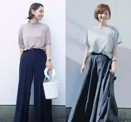 40岁的女人夏季要怎么穿t恤搭配半身裙减龄还提气质,优雅精致